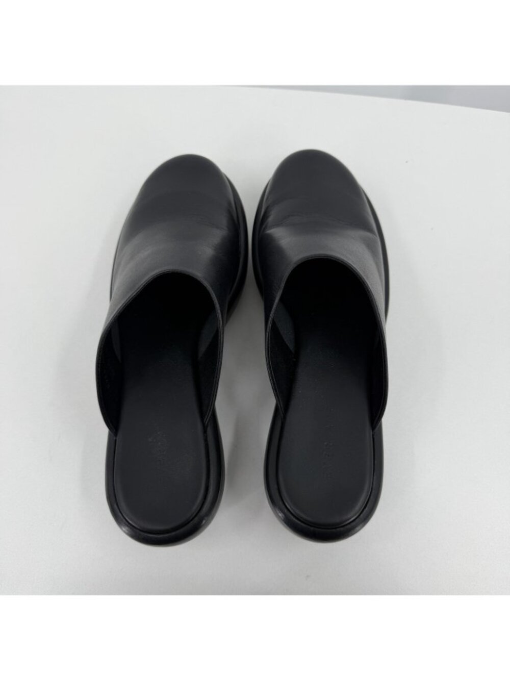Everlane The Puffa Flatform in Black Leather sz 11 Women's Chunky Platform Clog - Picture 6 of 10